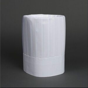 Classic pleated White Chef’s  Hat